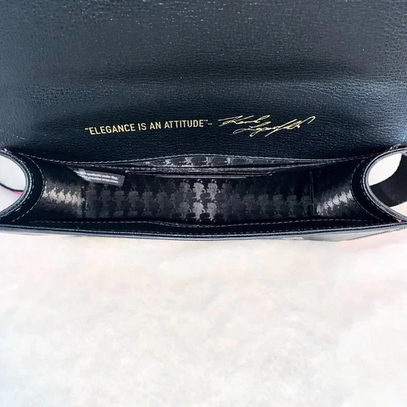 Karl Lagerfeld Paris Simone Leather Crossbody Multi Color Dots Purse Handbag NWT - Picture 11 of 13